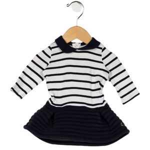 Petit Bateau Striped, Circle Skirt Dress; 3m